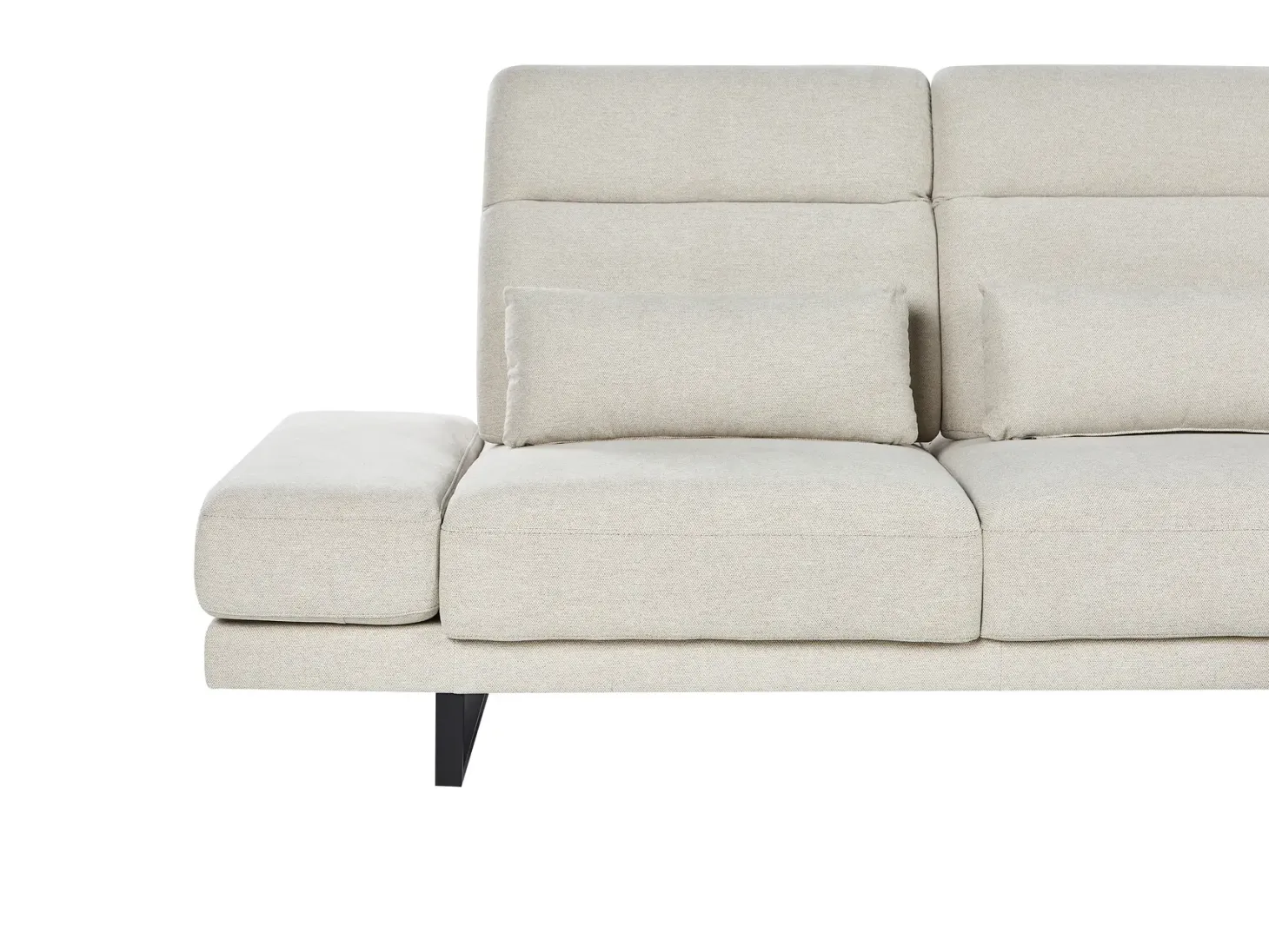 Hjørnesofa 4 personers IKAST Lys Beige Venstrevendt