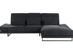 Hjørnesofa 4 personers IKAST Sort Venstrevendt