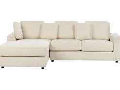 Hjørnesofa 4 personers KOHLO Lys Beige Højrevendt