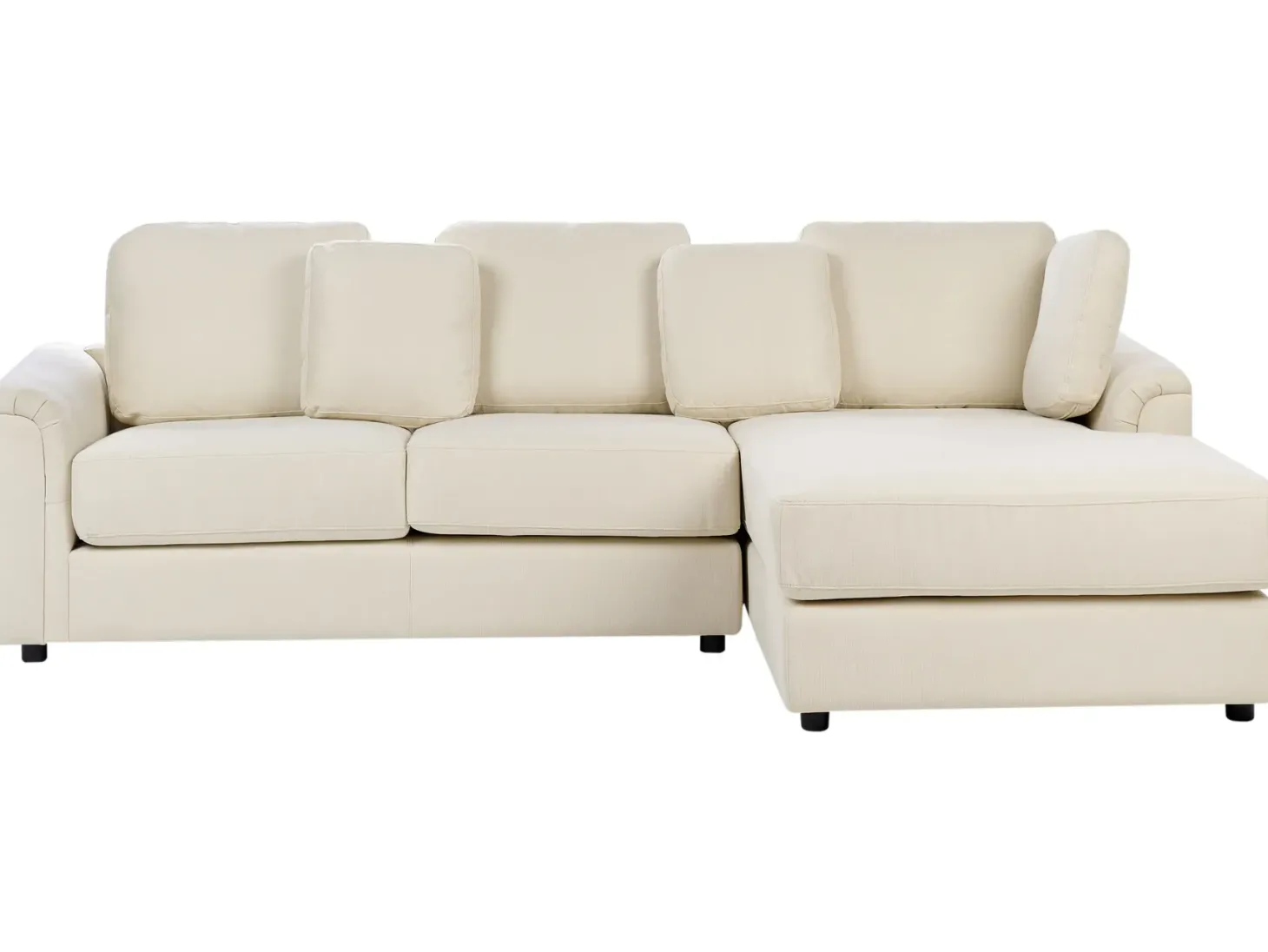 Hjørnesofa 4 personers KOHLO Lys Beige Venstrevendt