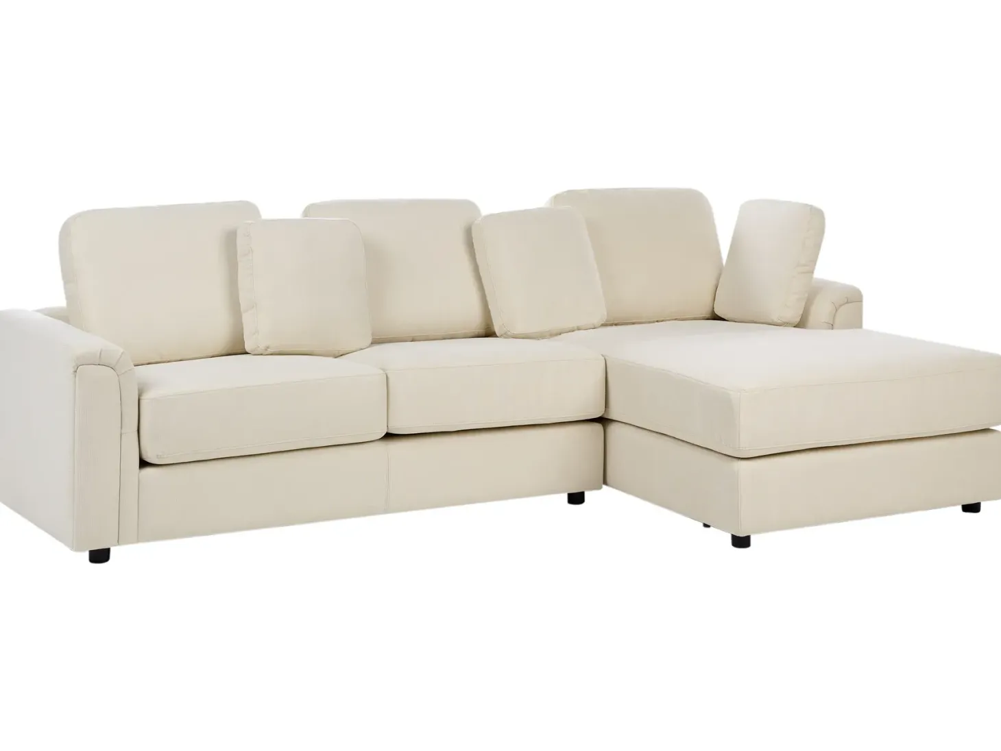 Hjørnesofa 4 personers KOHLO Lys Beige Venstrevendt