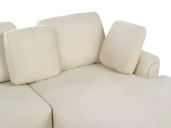 Hjørnesofa 4 personers KOHLO Lys Beige Venstrevendt