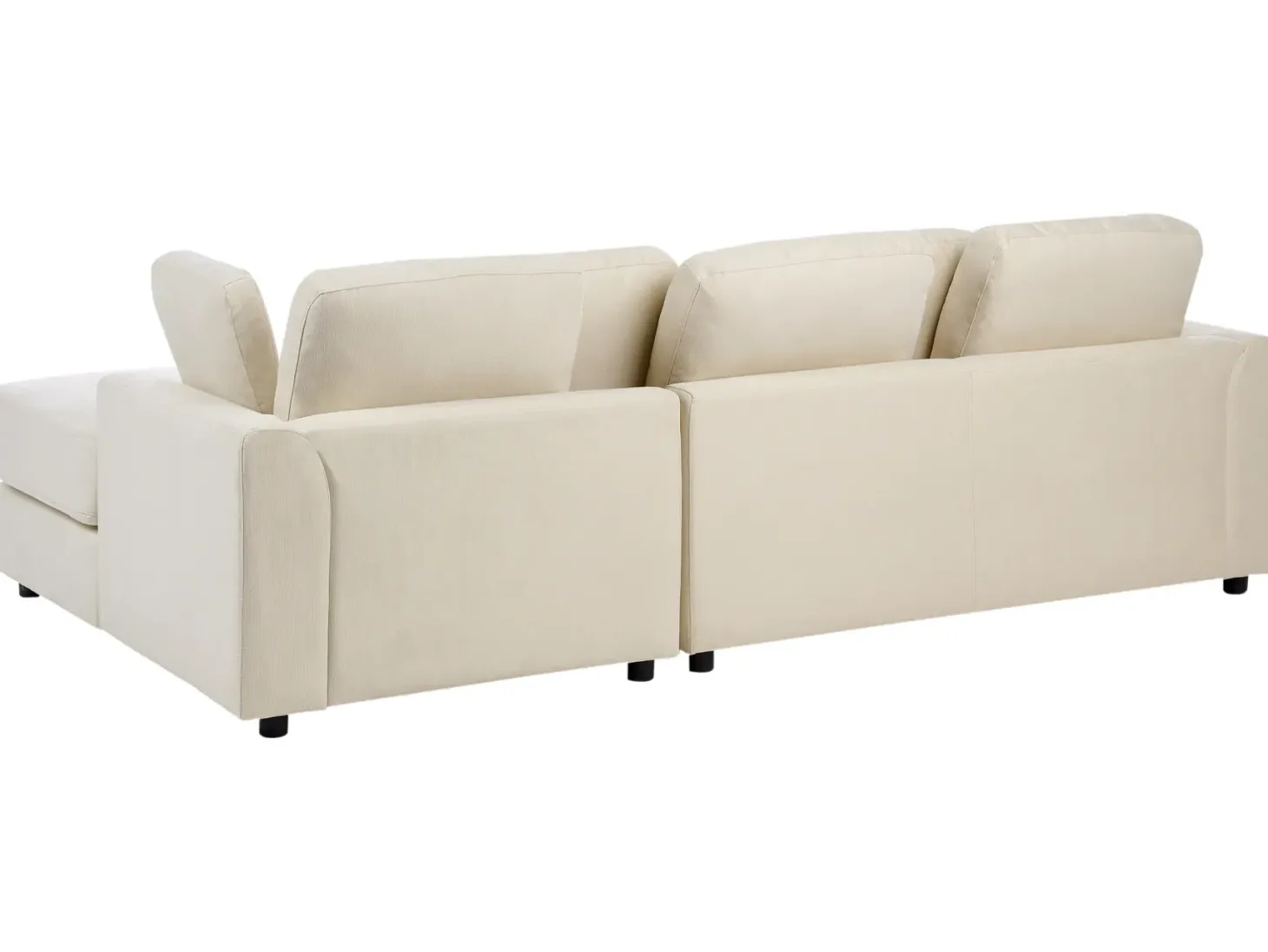Hjørnesofa 4 personers KOHLO Lys Beige Venstrevendt