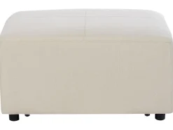 Hjørnesofa 4 personers KOHLO Lys Beige med fodskammel Venstrevendt