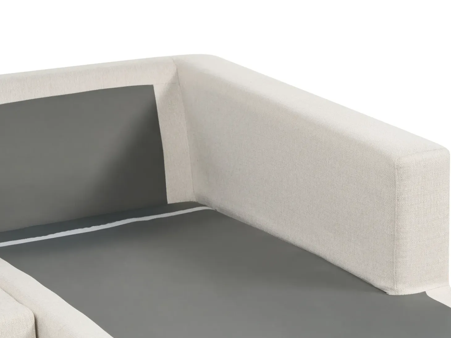 Hjørnesofa 5 personers LILVIKEN Lys Beige