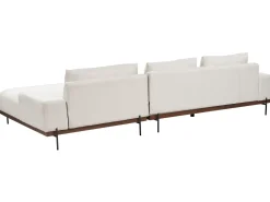 Hjørnesofa 4 personers MARIFERD Lys Beige Venstrevendt