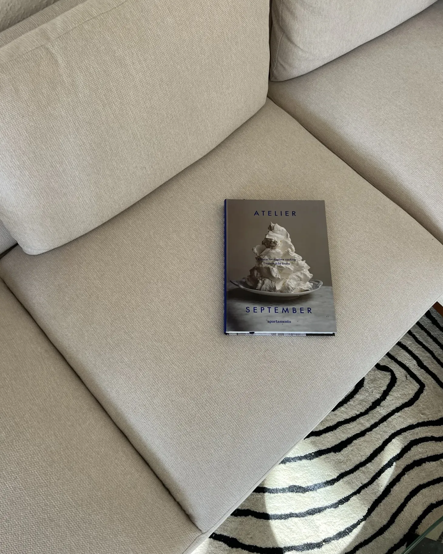 Hjørnesofa 4 personers MARIFERD Lys Beige Venstrevendt