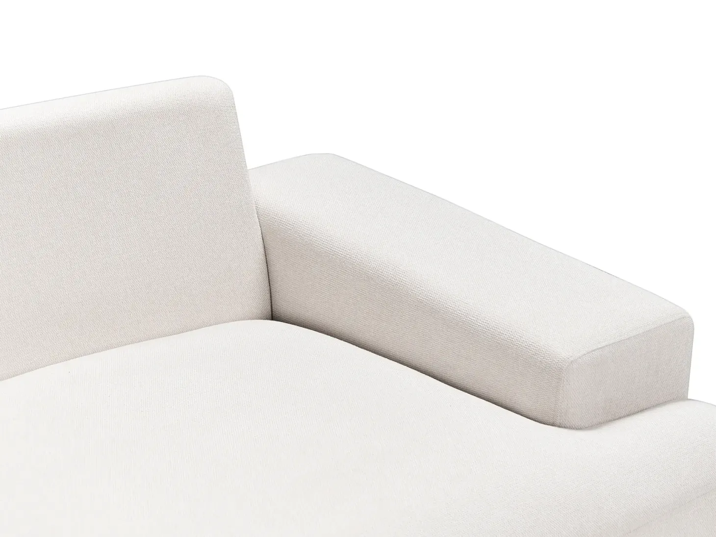 Hjørnesofa 4 personers MARIFERD Lys Beige Venstrevendt