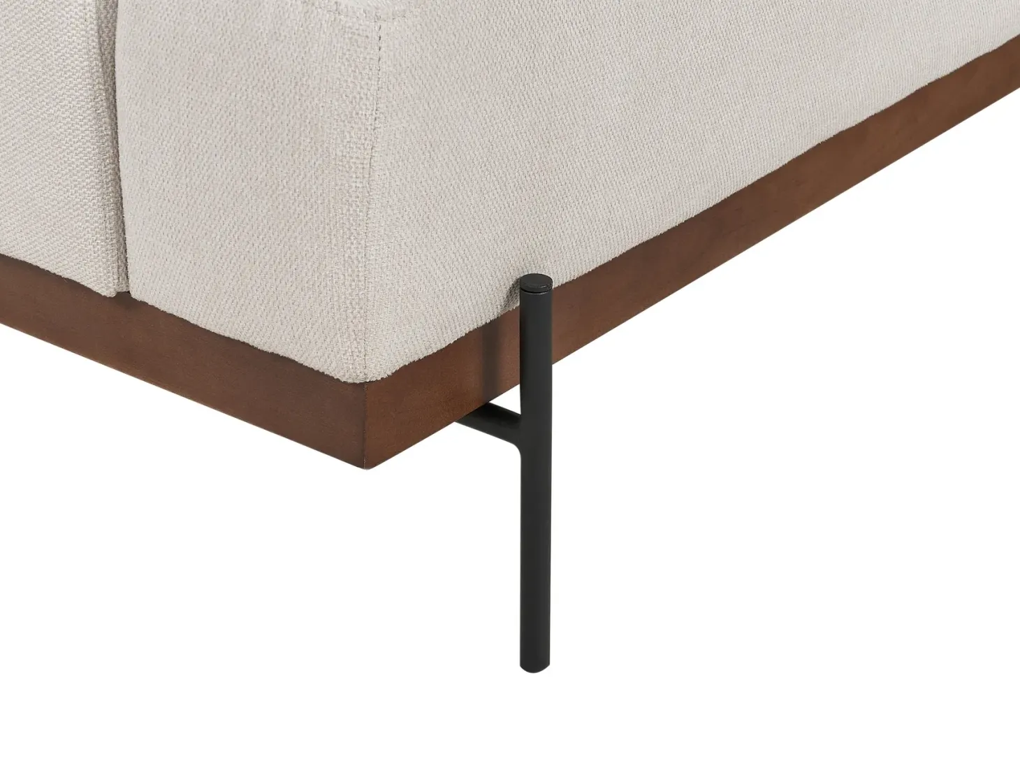 Hjørnesofa 4 personers MARIFERD Lys Beige Venstrevendt
