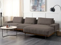 Hjørnesofa 4 personers MARIFERD Brun Venstrevendt