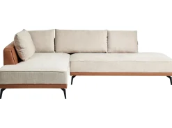 Hjørnesofa 3 personers MYKEN Lys Beige Højrevendt