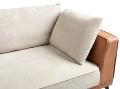 Hjørnesofa 3 personers MYKEN Lys Beige Højrevendt