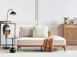 Hjørnesofa 3 personers MYKEN Lys Beige Højrevendt