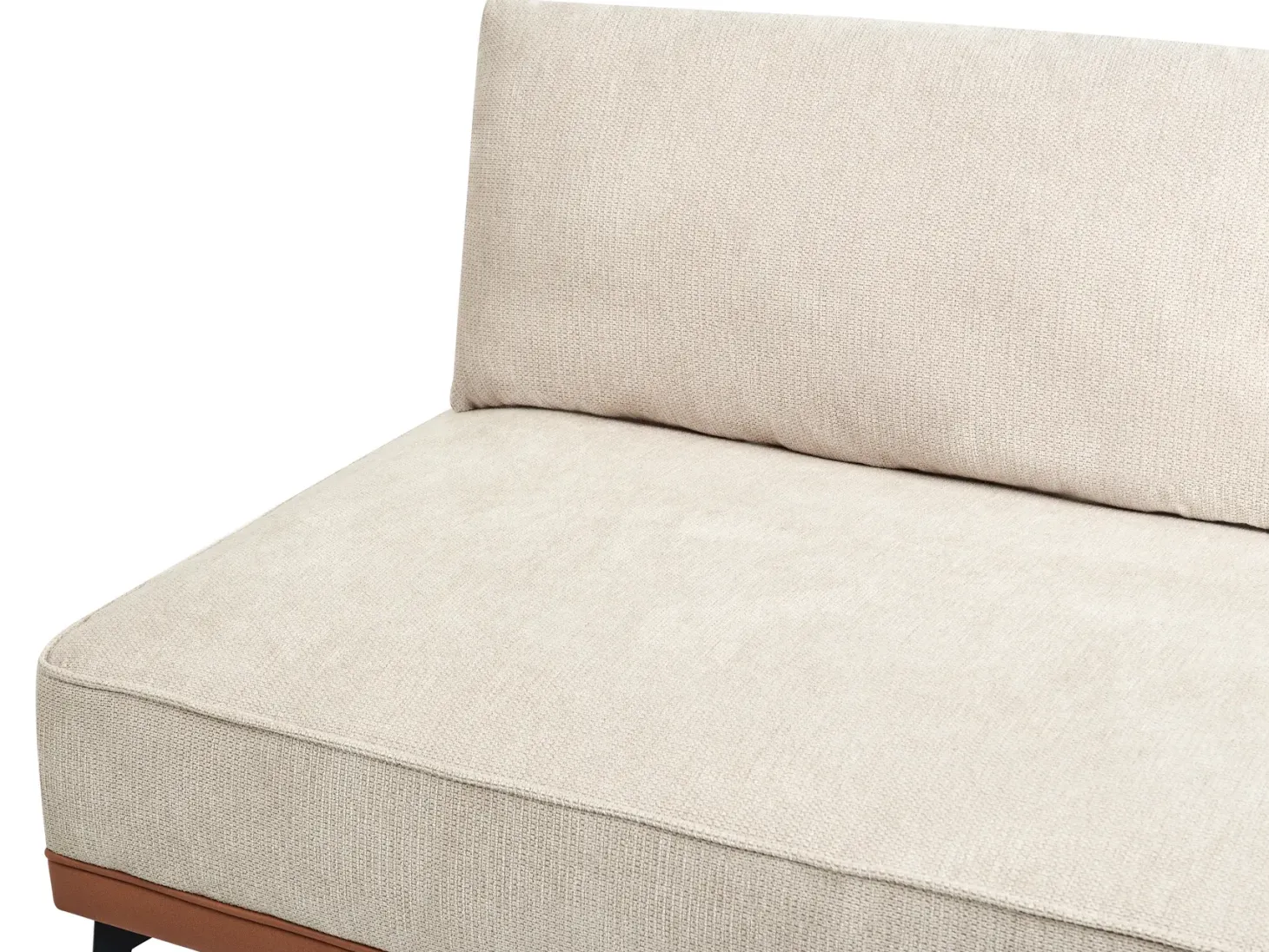 Hjørnesofa 3 personers MYKEN Lys Beige Højrevendt