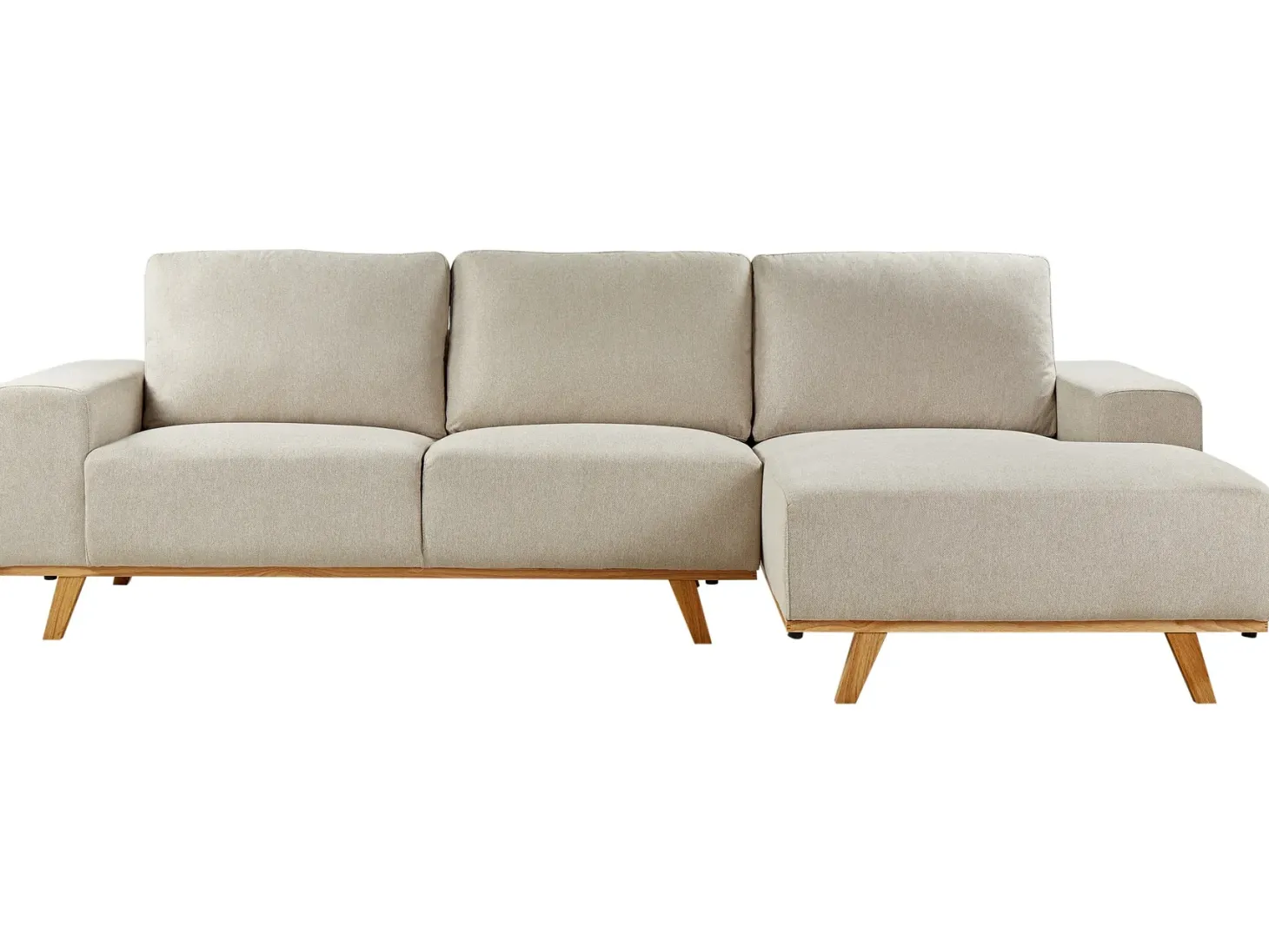 Hjørnesofa 3 personers NORA Beige Venstrevendt