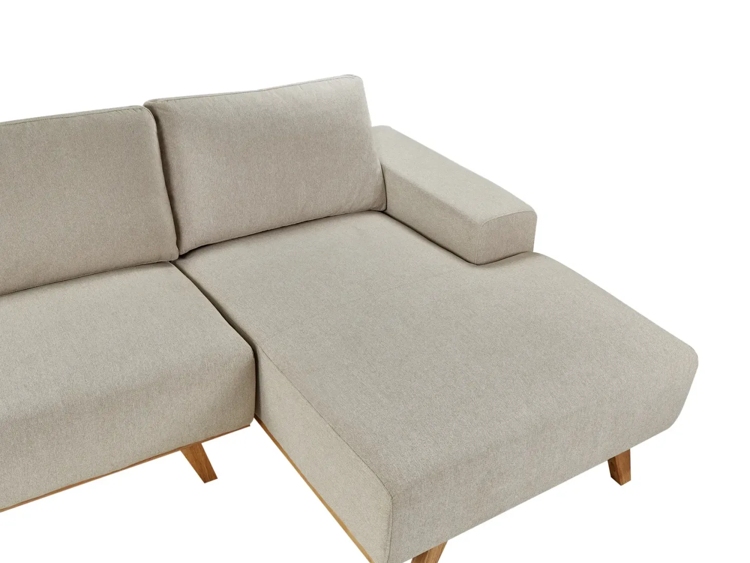 Hjørnesofa 3 personers NORA Beige Venstrevendt