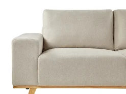 Hjørnesofa 3 personers NORA Beige Venstrevendt
