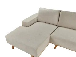 Hjørnesofa 3 personers NORA Beige Højrevendt
