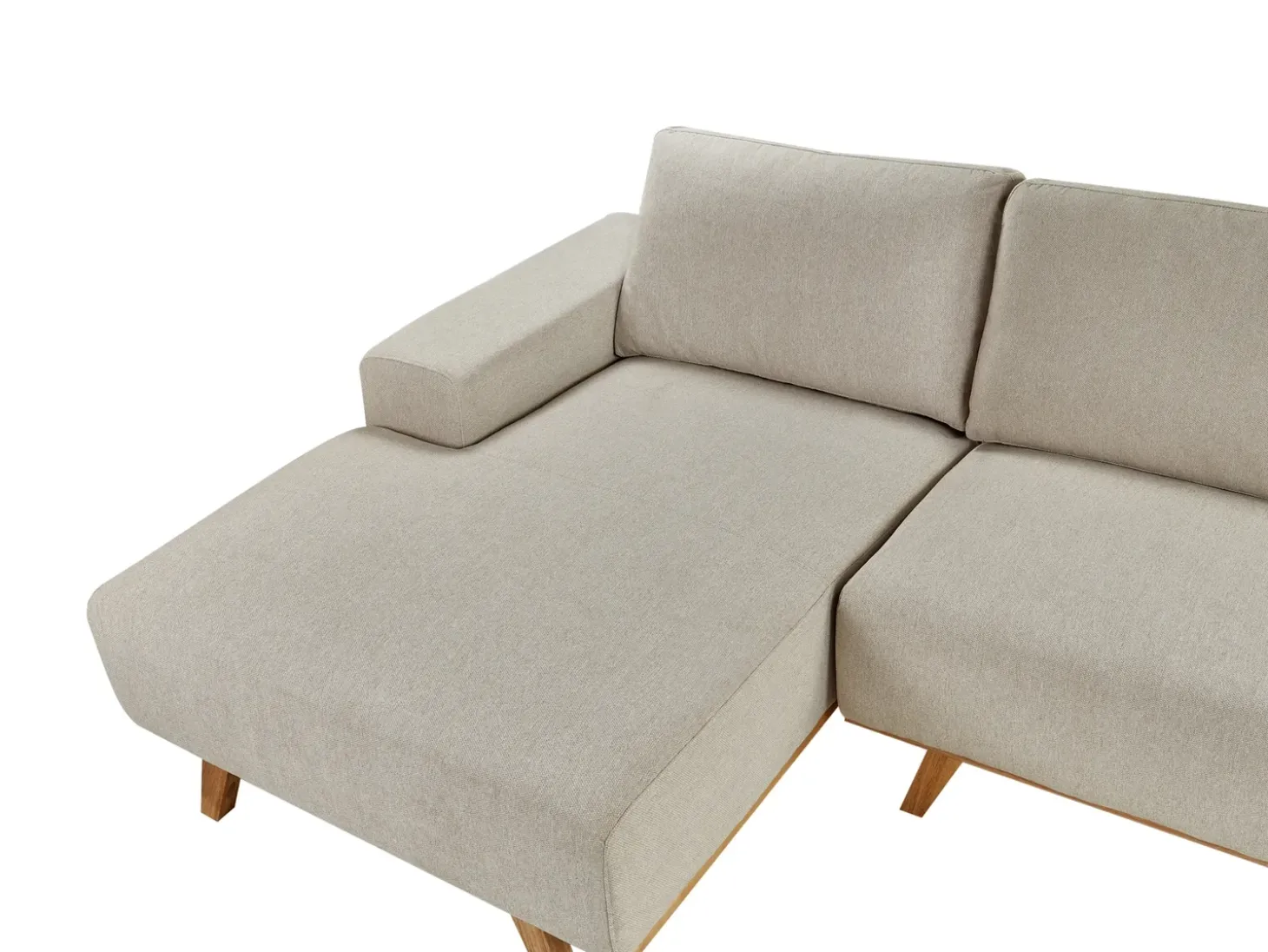 Hjørnesofa 3 personers NORA Beige Højrevendt