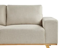 Hjørnesofa 3 personers NORA Beige Højrevendt