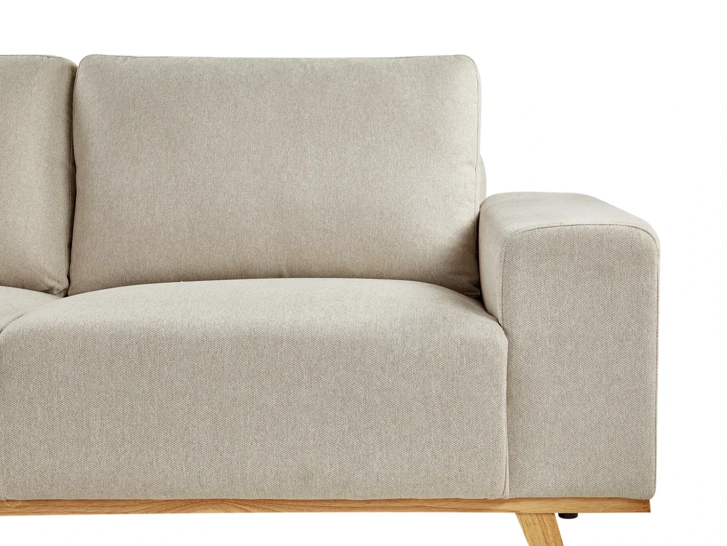 Hjørnesofa 3 personers NORA Beige Højrevendt