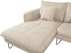 Hjørnesofa 3 personers SERSAN Chenille Beige Højrevendt