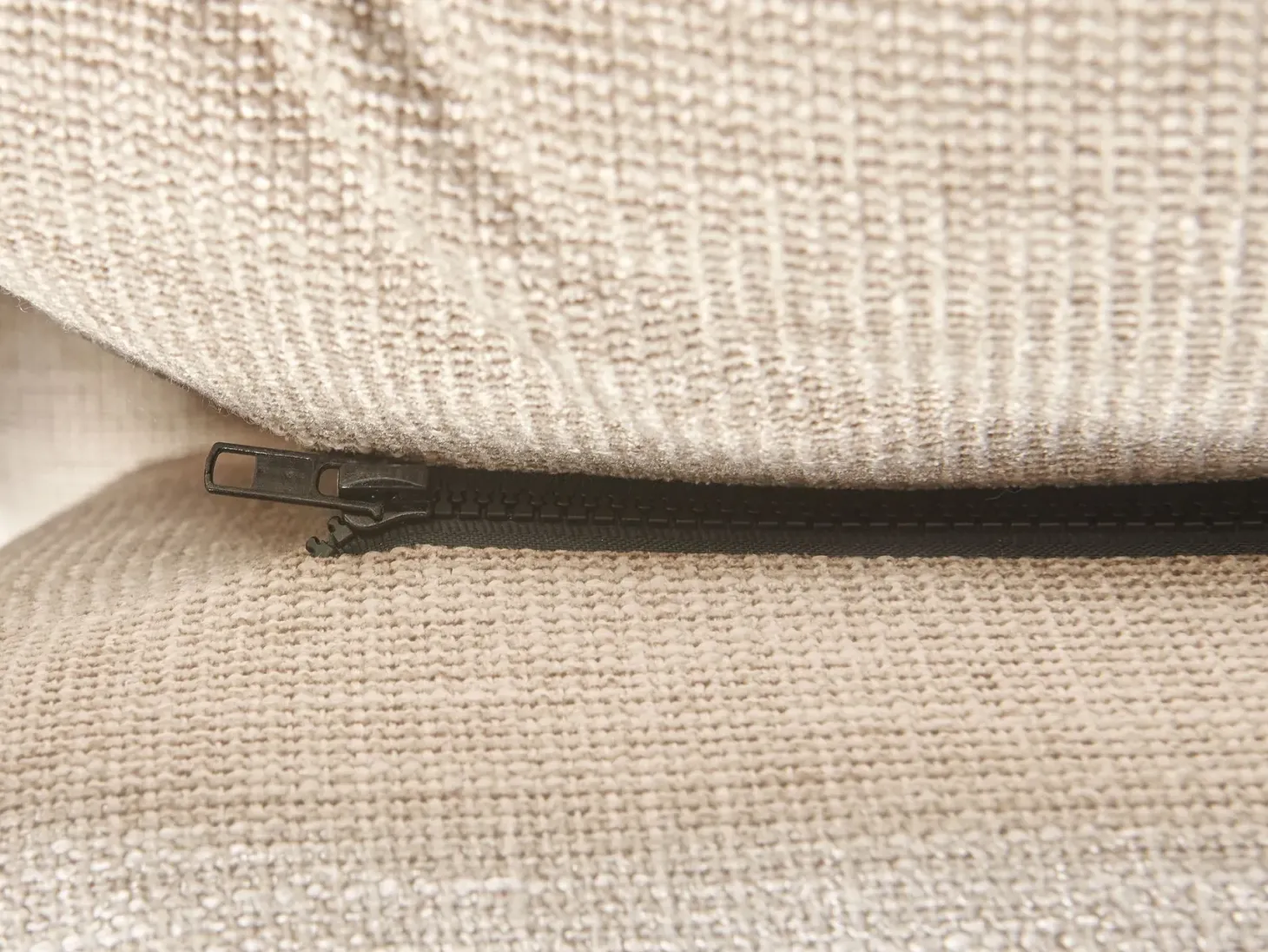 Hjørnesofa 3 personers SERSAN Chenille Beige Højrevendt