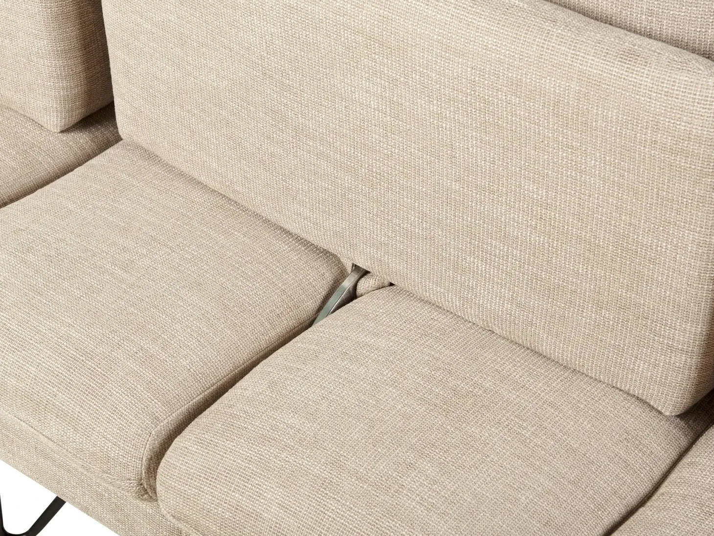 Hjørnesofa 3 personers SERSAN Chenille Beige Højrevendt