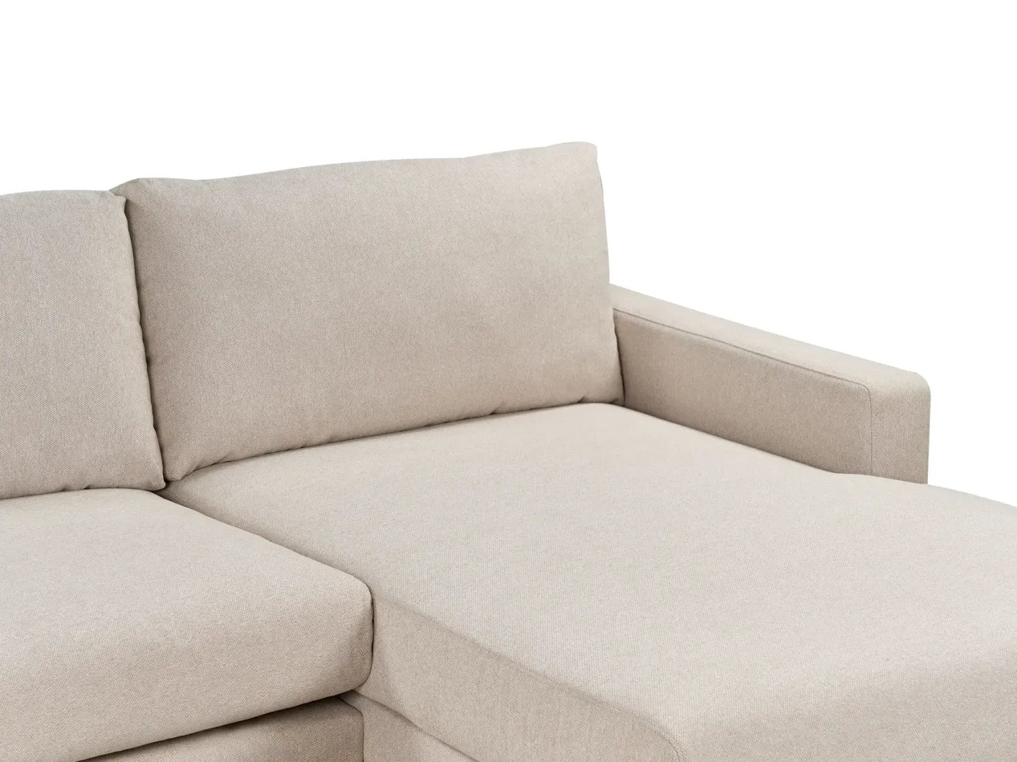 Hjørnesofa 4 personers SIGGARD Beige Venstrevendt