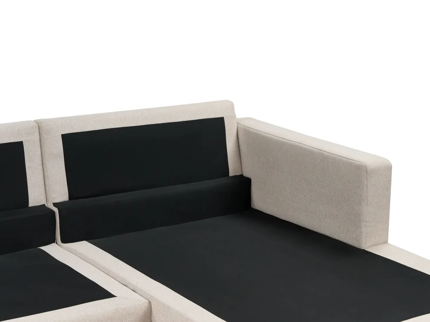 Hjørnesofa 4 personers SIGGARD Beige Venstrevendt