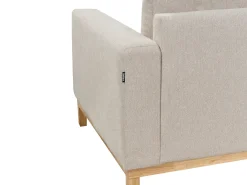 Hjørnesofa 4 personers SIGGARD Beige Venstrevendt