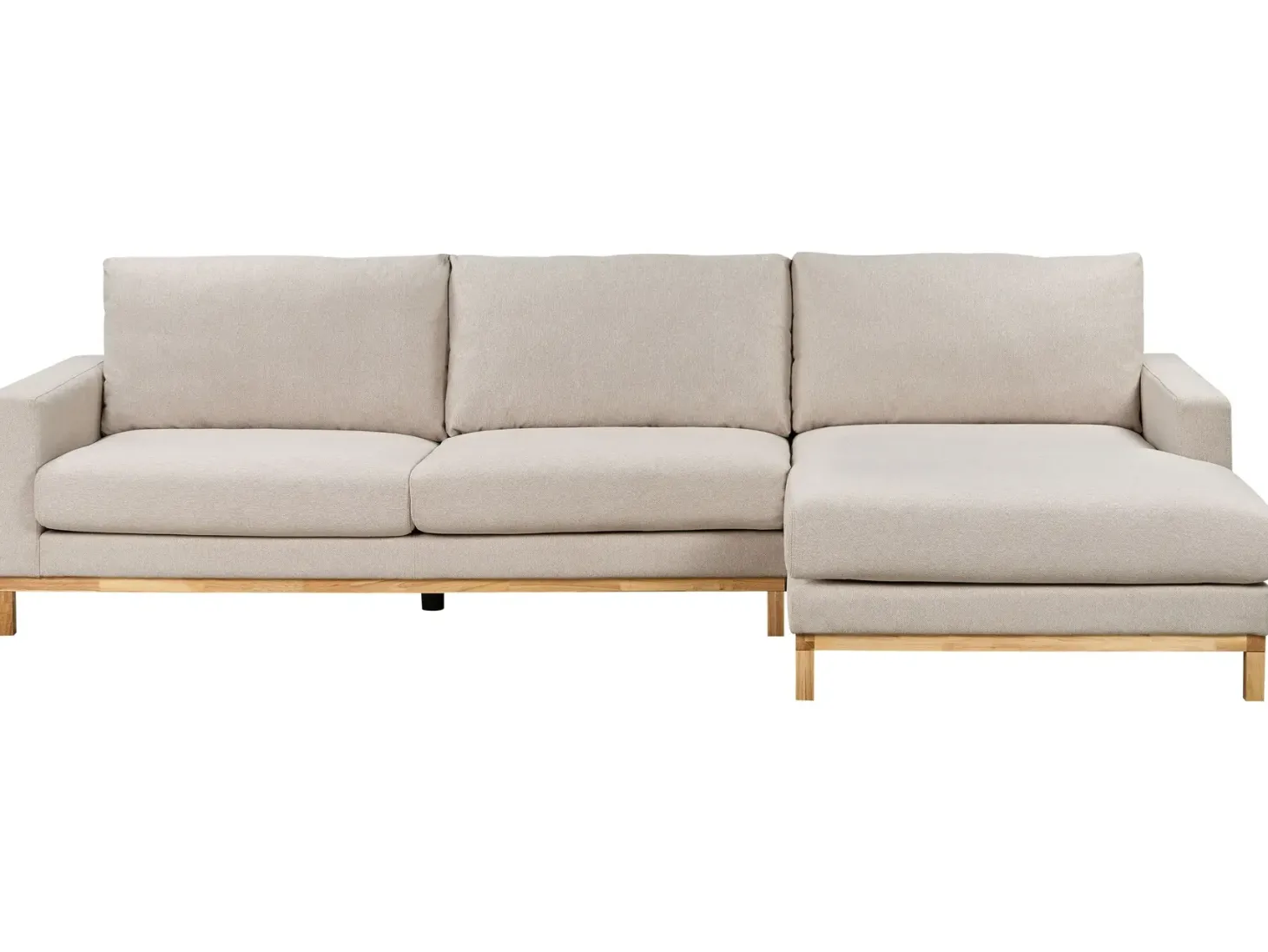Hjørnesofa 4 personers SIGGARD Beige Venstrevendt
