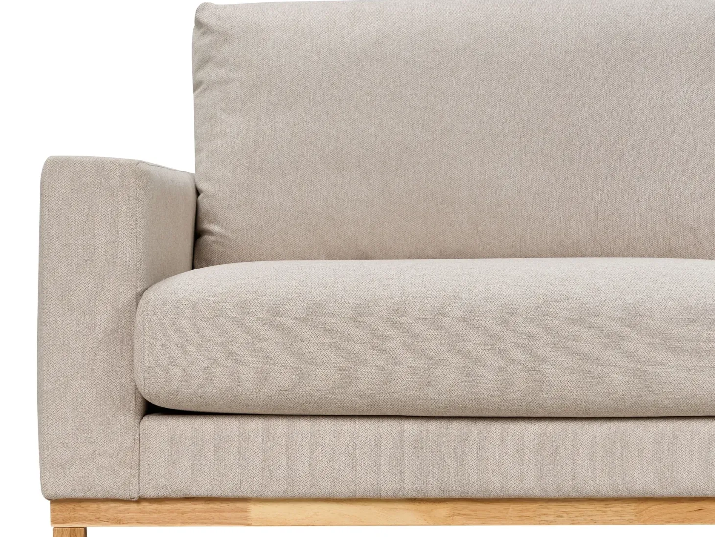 Hjørnesofa 4 personers SIGGARD Beige Venstrevendt