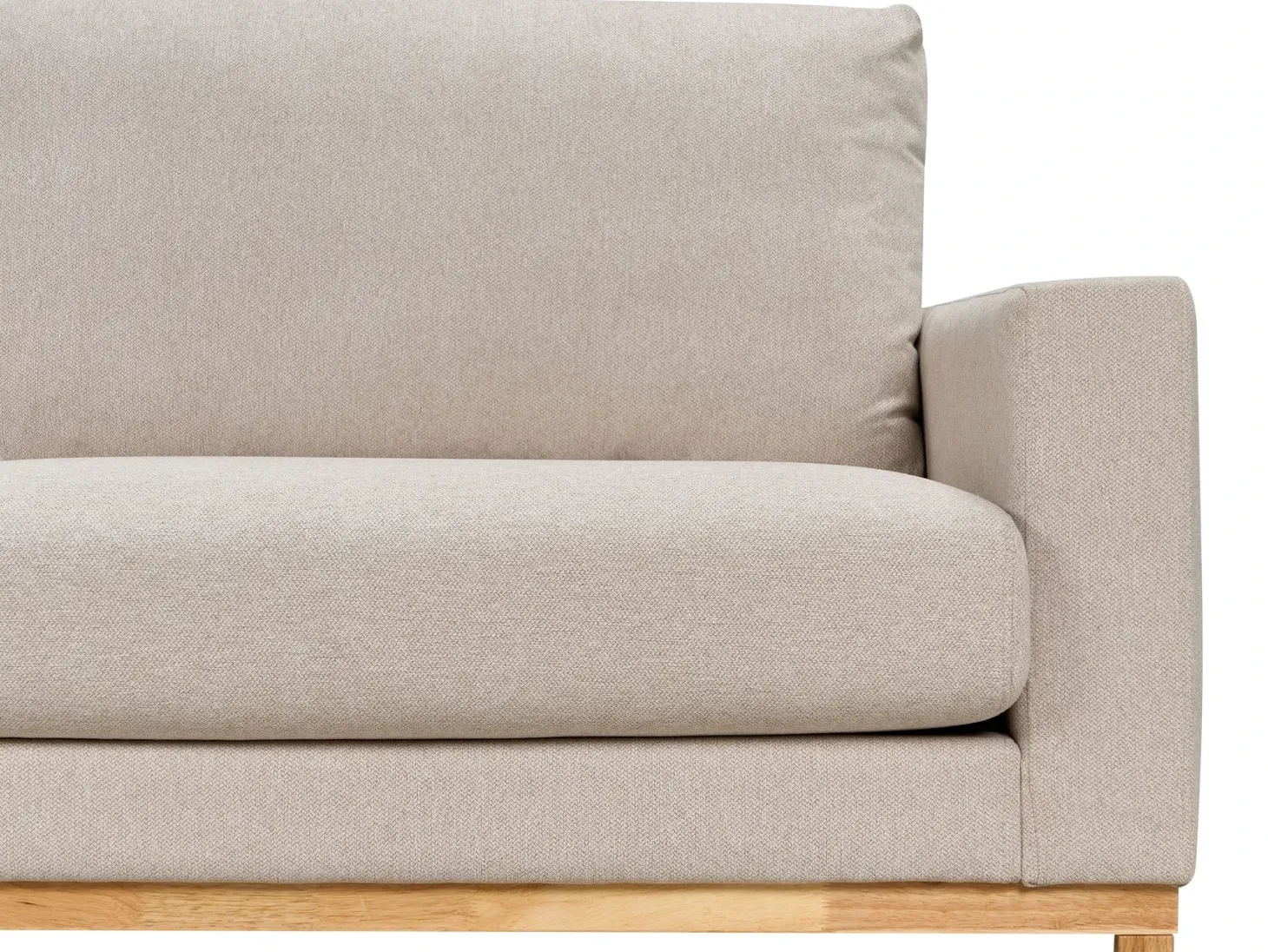 Hjørnesofa 4 personers SIGGARD Beige Højrevendt