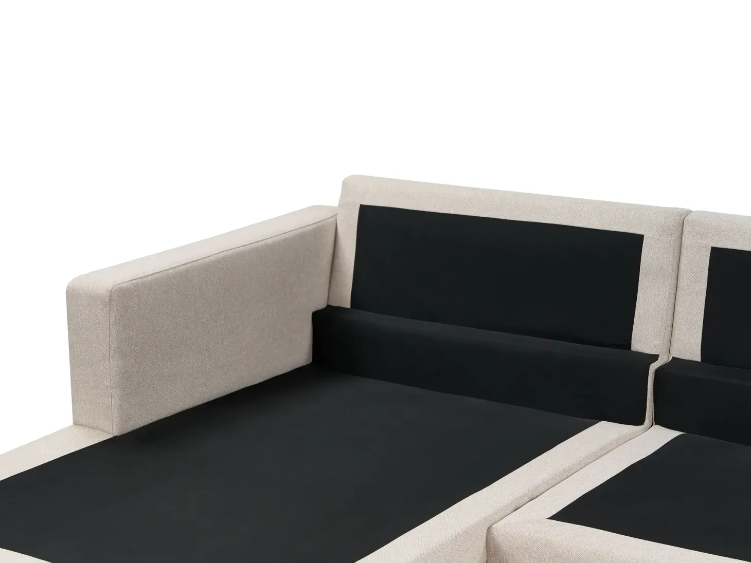 Hjørnesofa 4 personers SIGGARD Beige Højrevendt