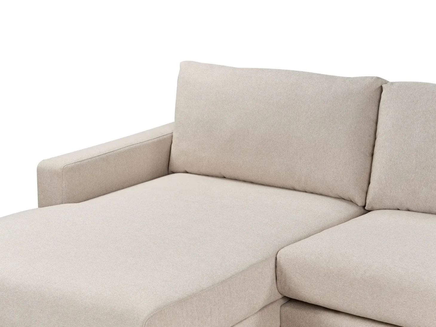Hjørnesofa 4 personers SIGGARD Beige Højrevendt