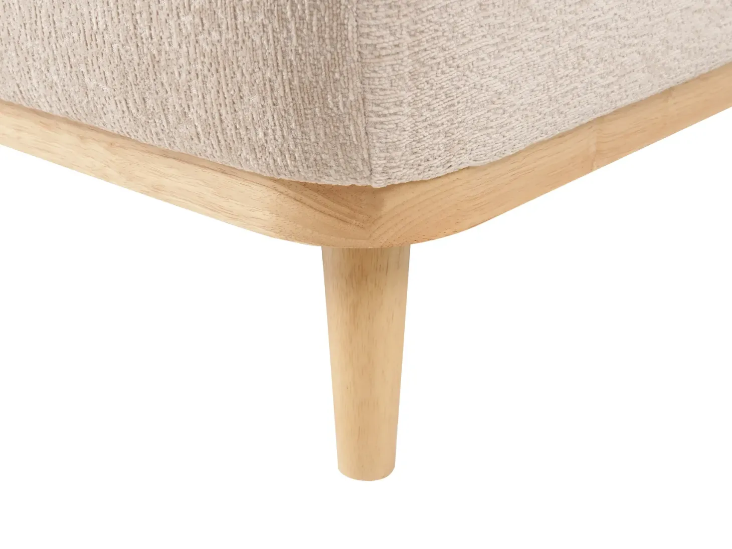 Hjørnesofa 3 personers SIMOS Chenille Beige Højrevendt