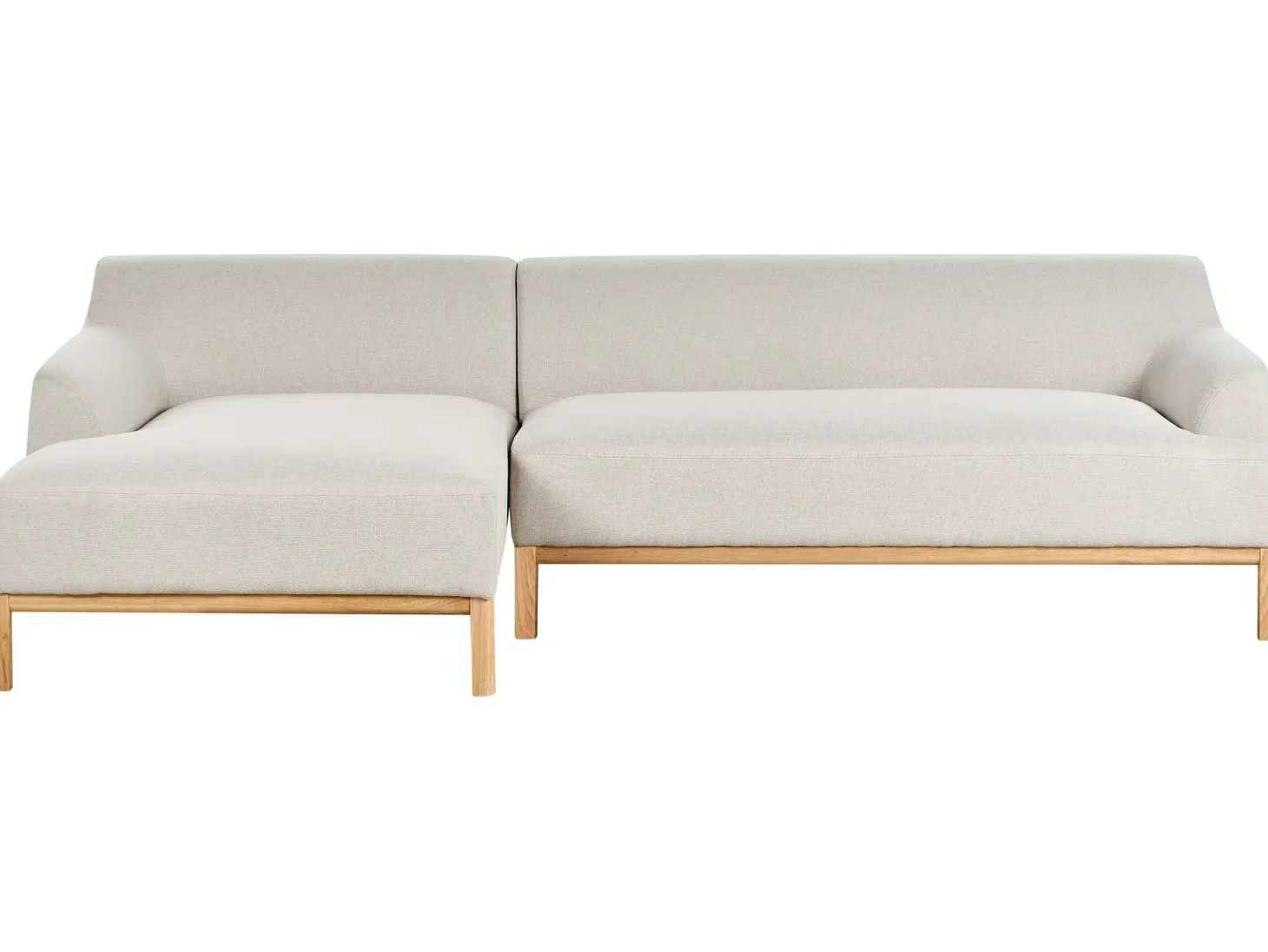 Hjørnesofa 3 personers SOSJO Lys Beige Højrevendt
