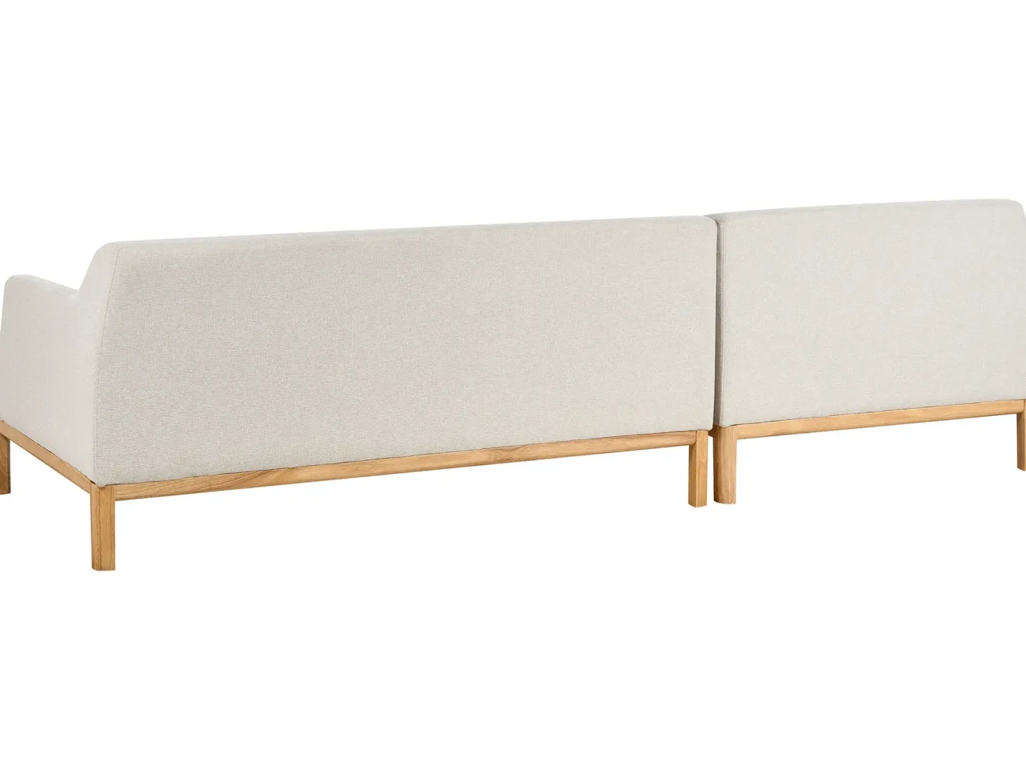 Hjørnesofa 3 personers SOSJO Lys Beige Højrevendt