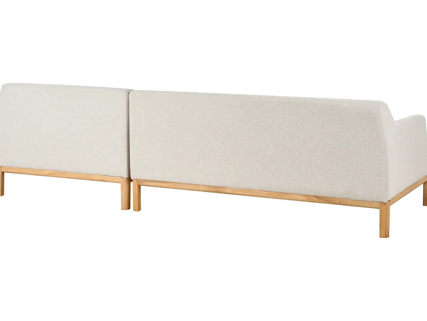 Hjørnesofa 3 personers SOSJO Lys Beige Venstrevendt
