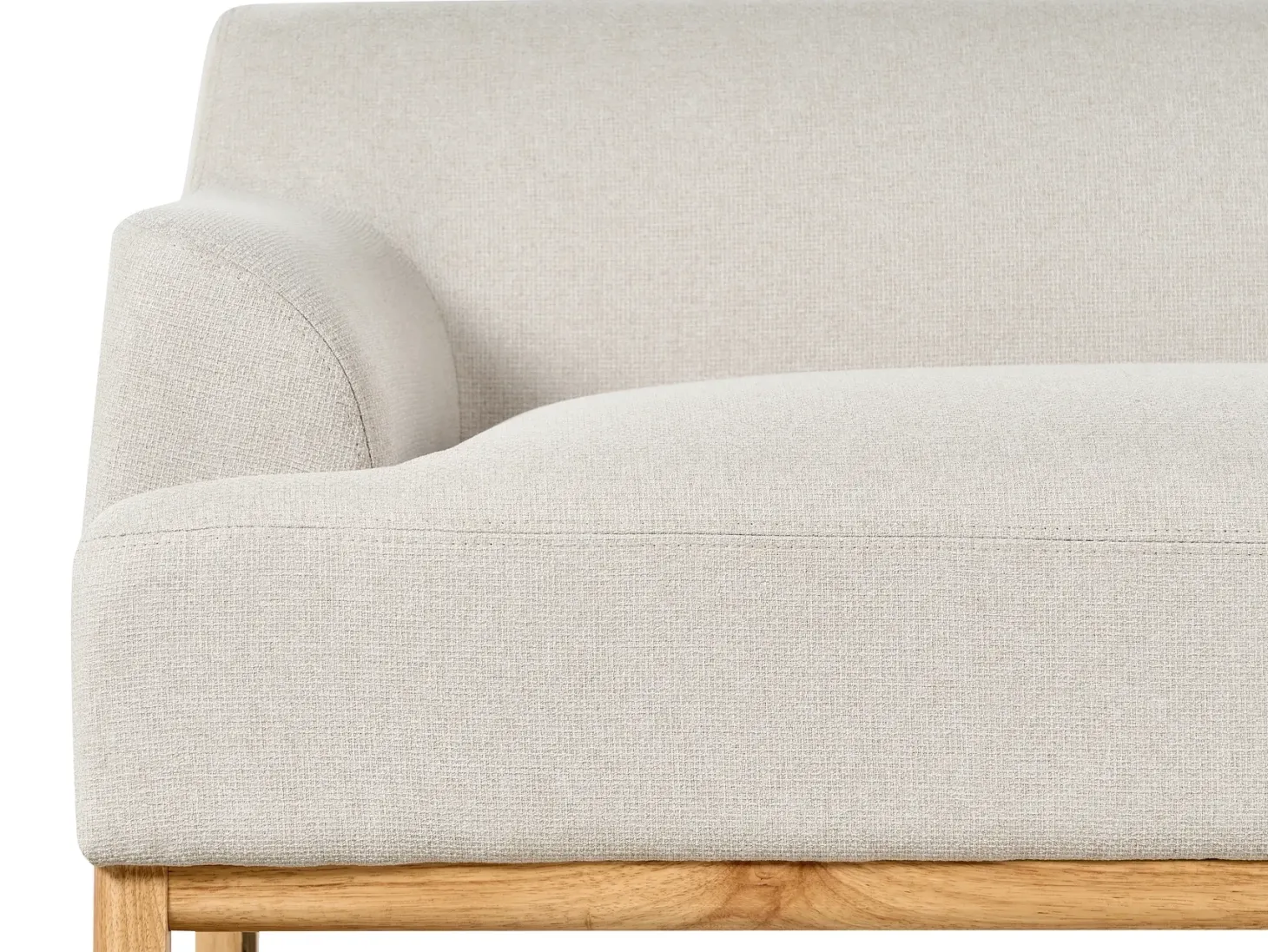 Hjørnesofa 3 personers SOSJO Lys Beige Venstrevendt