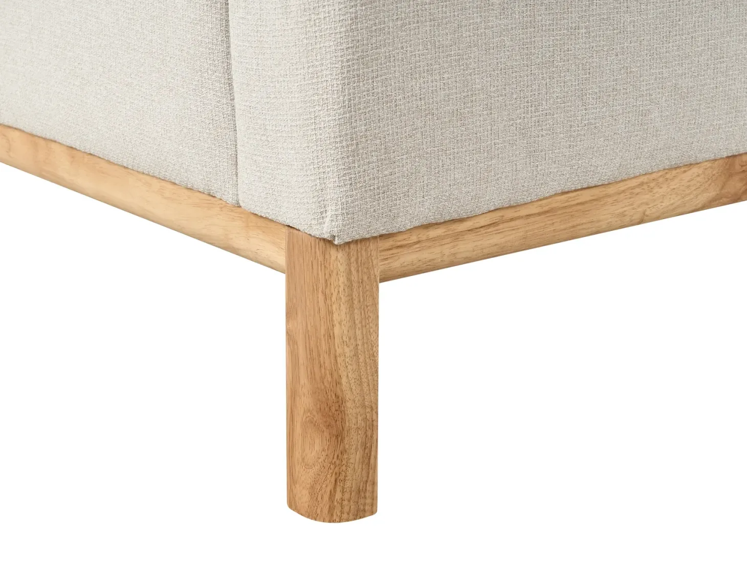 Hjørnesofa 3 personers SOSJO Lys Beige Venstrevendt