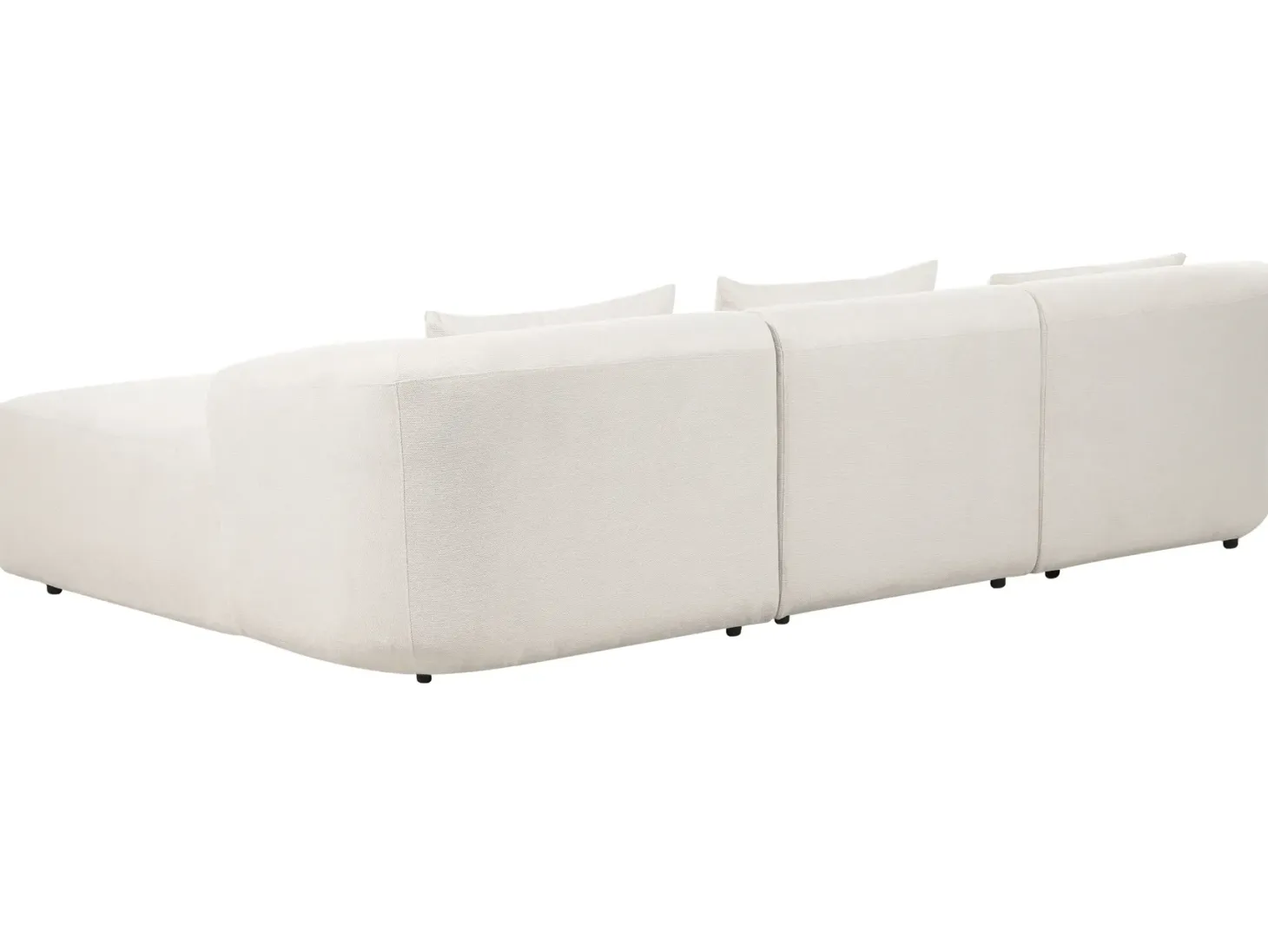 Hjørnesofa 3 personers SVANSELE Lys Beige Venstrevendt