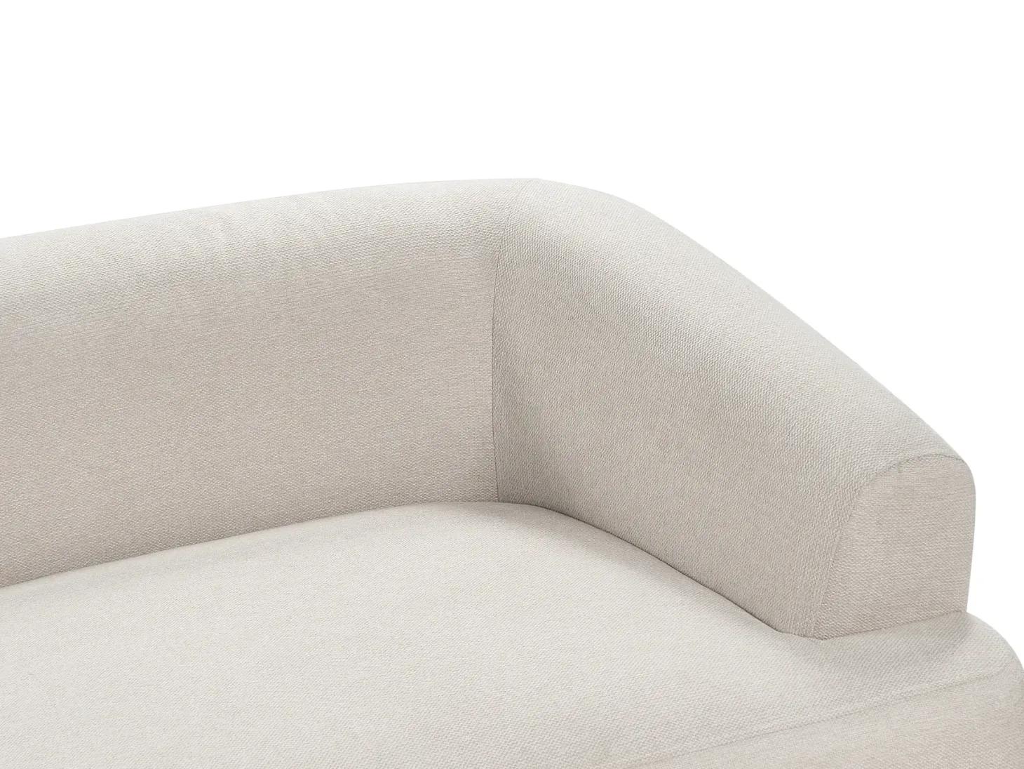 Hjørnesofa 3 personers SVANSELE Lys Beige Venstrevendt
