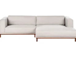 Hjørnesofa 4 personers VENG Lys Beige Venstrevendt