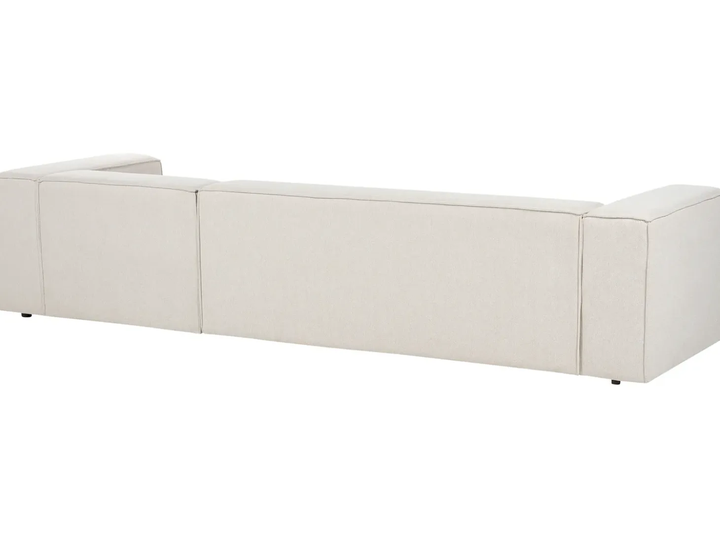 Hjørnesofa 3 personers VERNON Lys Beige Venstrevendt