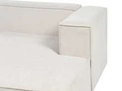 Hjørnesofa 3 personers VERNON Lys Beige Højrevendt
