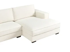 Hjørnesofa RENDERS Boucle Cremehvid Venstrevendt