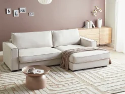 Hjørnesofa RENDERS Lys Beige Venstrevendt