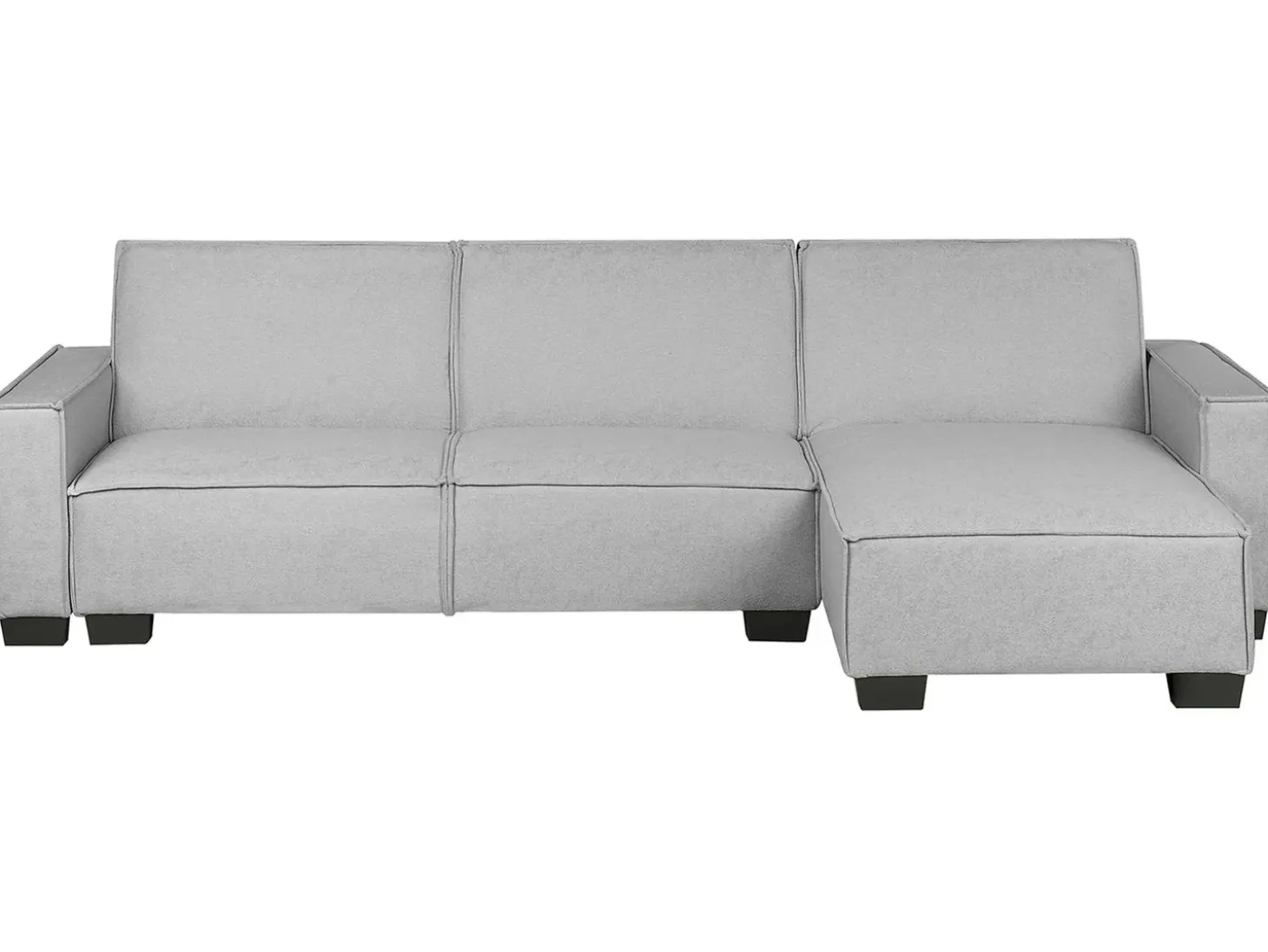 Hjørnesovesofa 3 personers ROMEDAL Lysegrå Venstrevendt